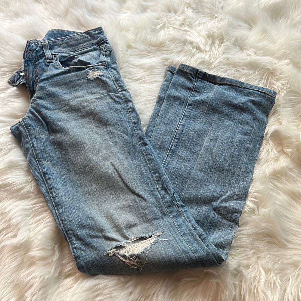 American Eagle Stretch Boyfriend Jeans. Size 6 Long. Like new!